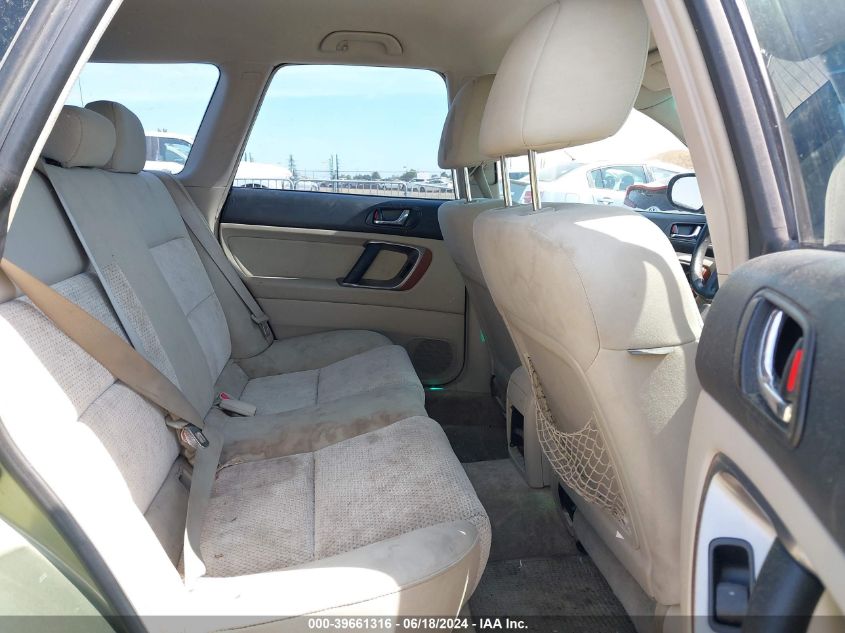 2006 Subaru Outback 2.5I VIN: 4S4BP61C167338535 Lot: 39661316