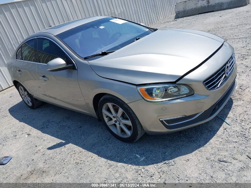 2016 Volvo S60 T5 Drive-E Premier VIN: YV126MFK4G2391475 Lot: 39661341