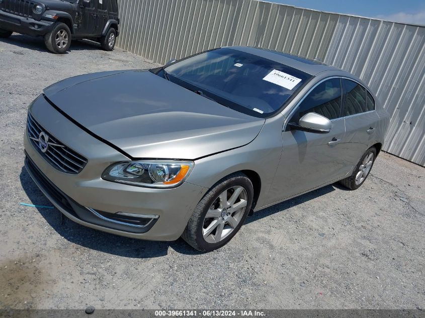 2016 Volvo S60 T5 Drive-E Premier VIN: YV126MFK4G2391475 Lot: 39661341