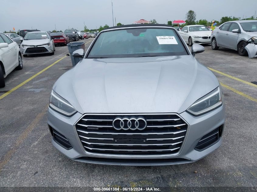 2018 Audi A5 2.0T Premium VIN: WAUYNGF51JN018377 Lot: 39661384