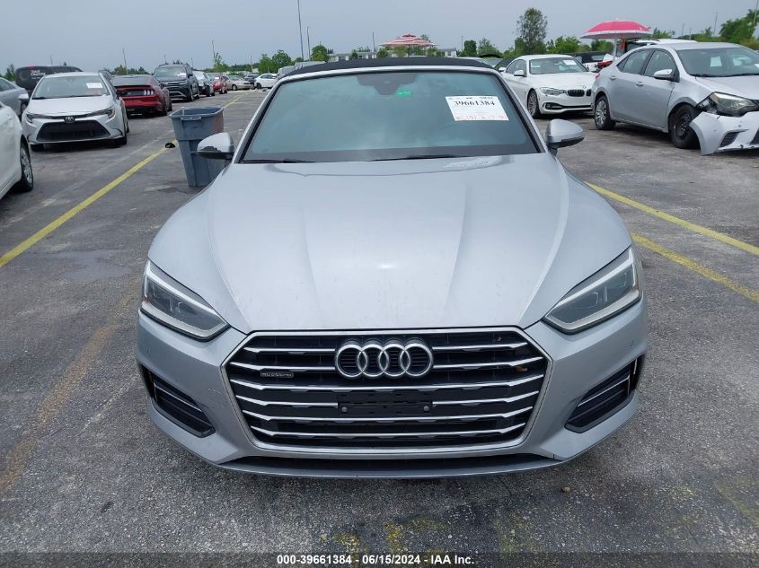 2018 Audi A5 2.0T Premium VIN: WAUYNGF51JN018377 Lot: 39661384