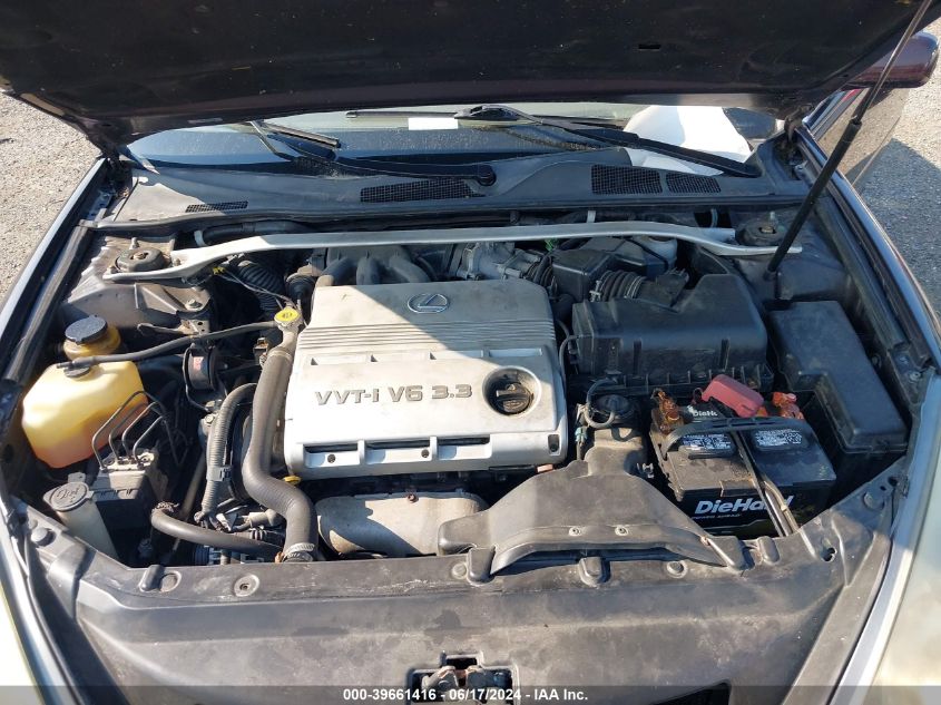 2005 Lexus Es 330 VIN: JTHBA30GX55113662 Lot: 39661416