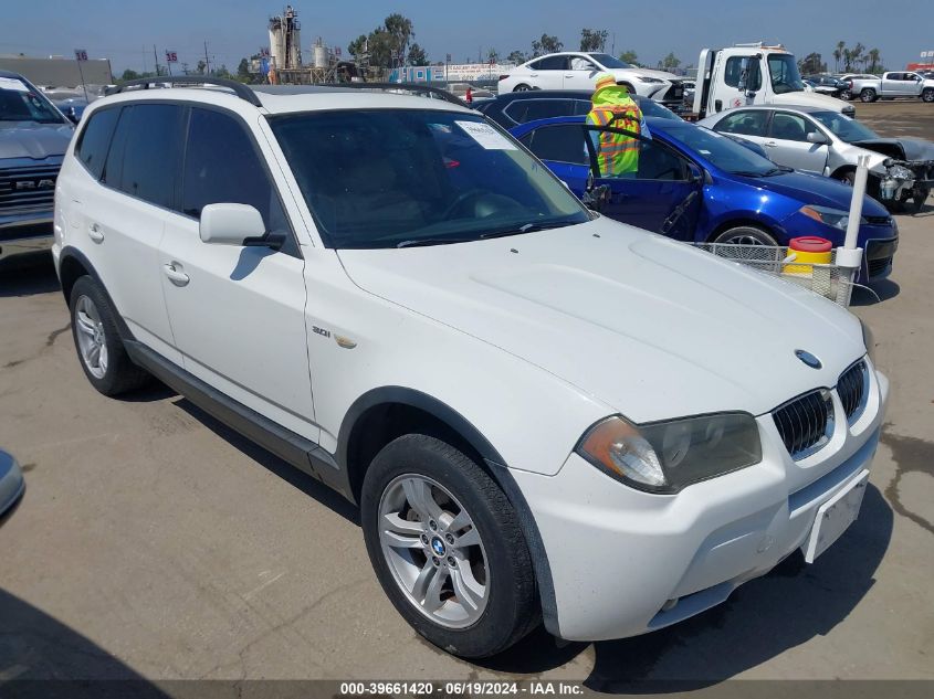 2006 BMW X3 3.0I VIN: WBXPA93466WG79346 Lot: 39661420