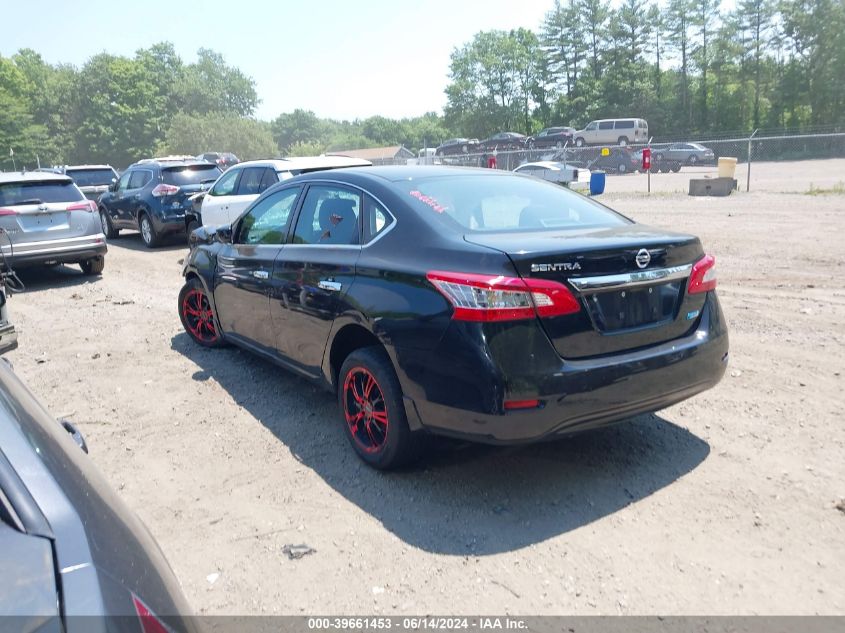 2014 Nissan Sentra S VIN: 3N1AB7AP9EL692341 Lot: 39661453