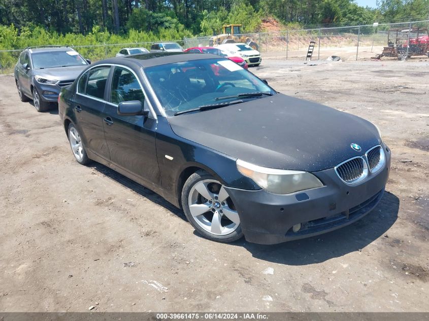 2007 BMW 525I VIN: WBANE53537CW68571 Lot: 39661475