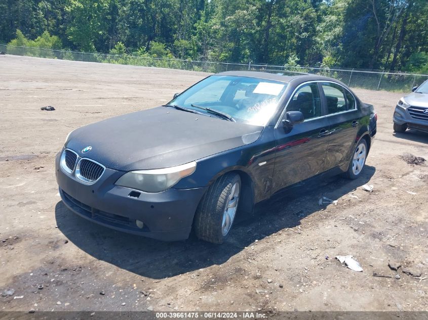 2007 BMW 525I VIN: WBANE53537CW68571 Lot: 39661475