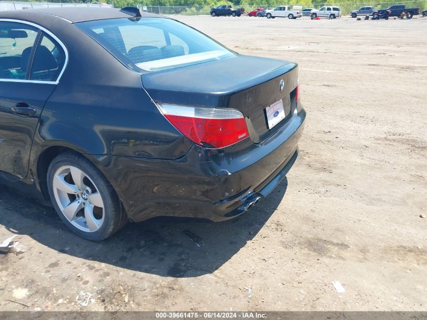 2007 BMW 525I VIN: WBANE53537CW68571 Lot: 39661475