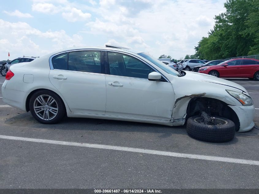 2013 Infiniti G37X VIN: JN1CV6AR7DM750852 Lot: 40701570