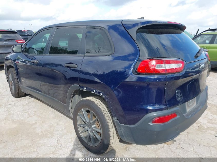 2016 Jeep Cherokee Sport VIN: 1C4PJLAB9GW136373 Lot: 39661498