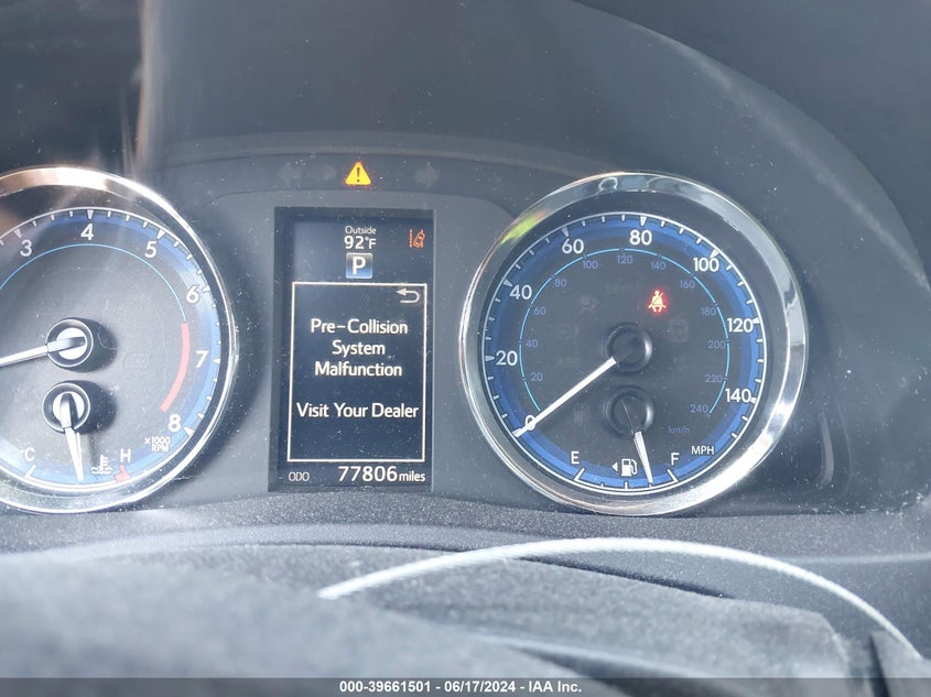 VIN 2T1BURHEXKC156721 2019 TOYOTA COROLLA L/LE/XLE/SE/XSE
