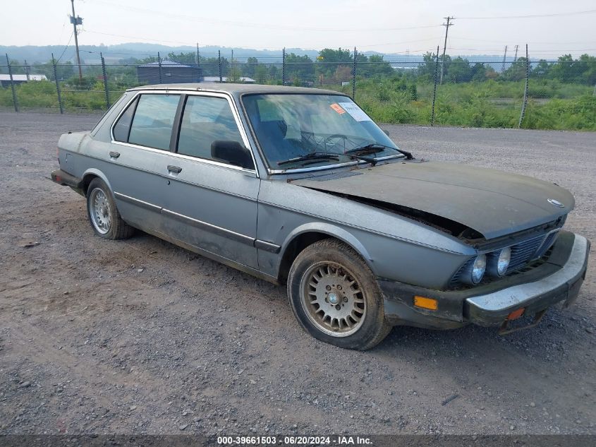 1986 BMW 535 I Automatic VIN: WBADC8401G0667555 Lot: 39661503