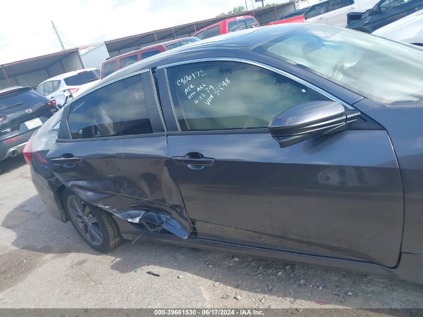 2019 Honda Civic Ex VIN: JHMFC1F37KX008548 Lot: 39661530