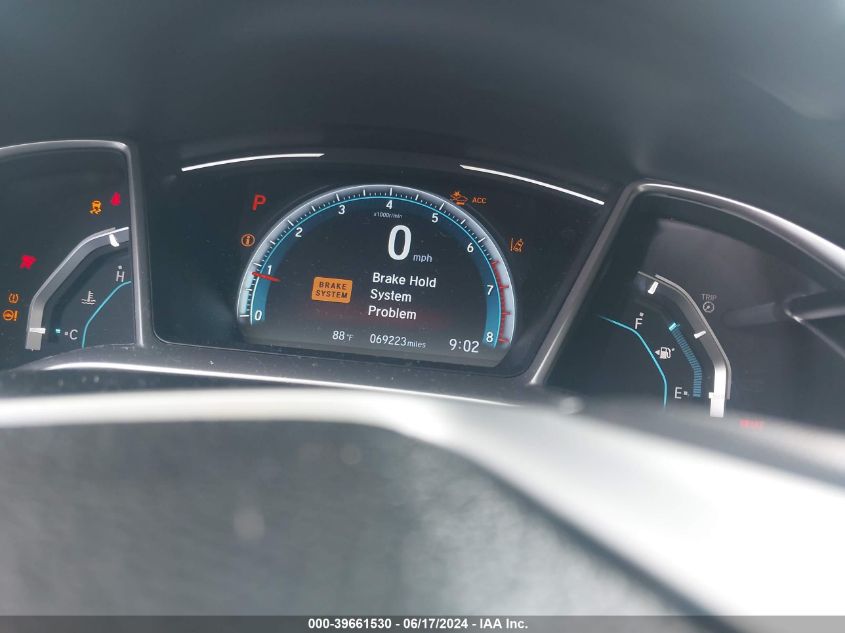 2019 Honda Civic Ex VIN: JHMFC1F37KX008548 Lot: 39661530