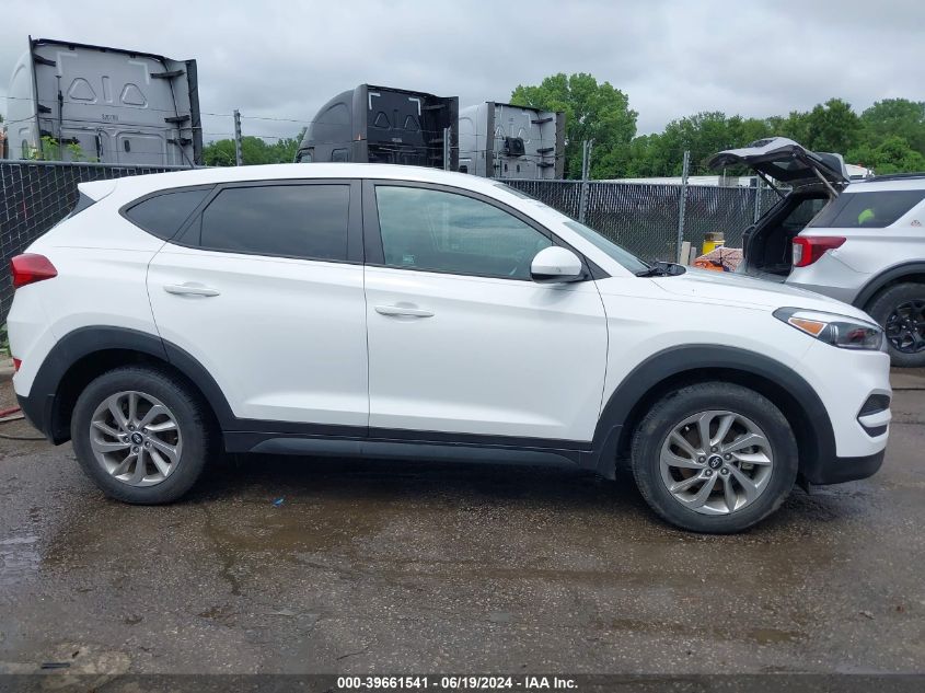 2017 Hyundai Tucson Se VIN: KM8J23A40HU596633 Lot: 39661541