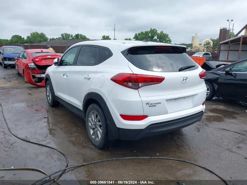 2017 Hyundai Tucson Se VIN: KM8J23A40HU596633 Lot: 39661541