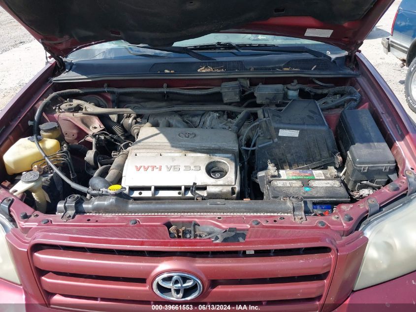 2005 Toyota Highlander V6 VIN: JTEEP21A450082354 Lot: 39661553