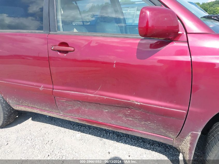 2005 Toyota Highlander V6 VIN: JTEEP21A450082354 Lot: 39661553