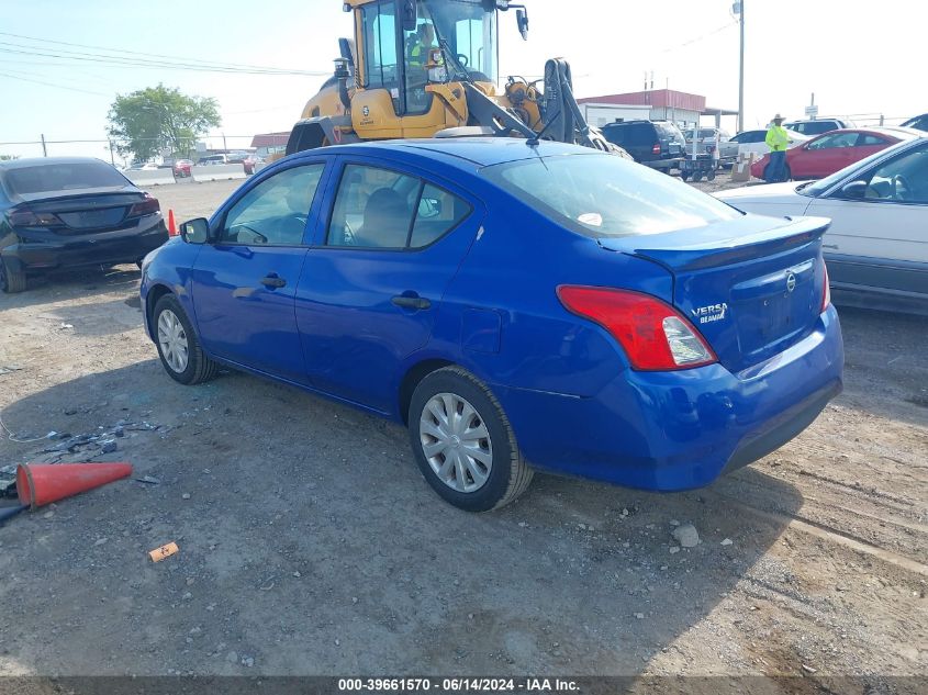 2017 Nissan Versa 1.6 S+ VIN: 3N1CN7AP1HL886575 Lot: 39661570
