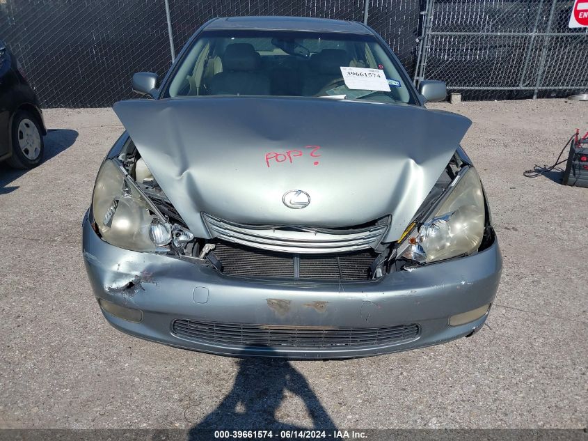 2004 Lexus Es 330 VIN: JTHBA30G145039675 Lot: 39661574