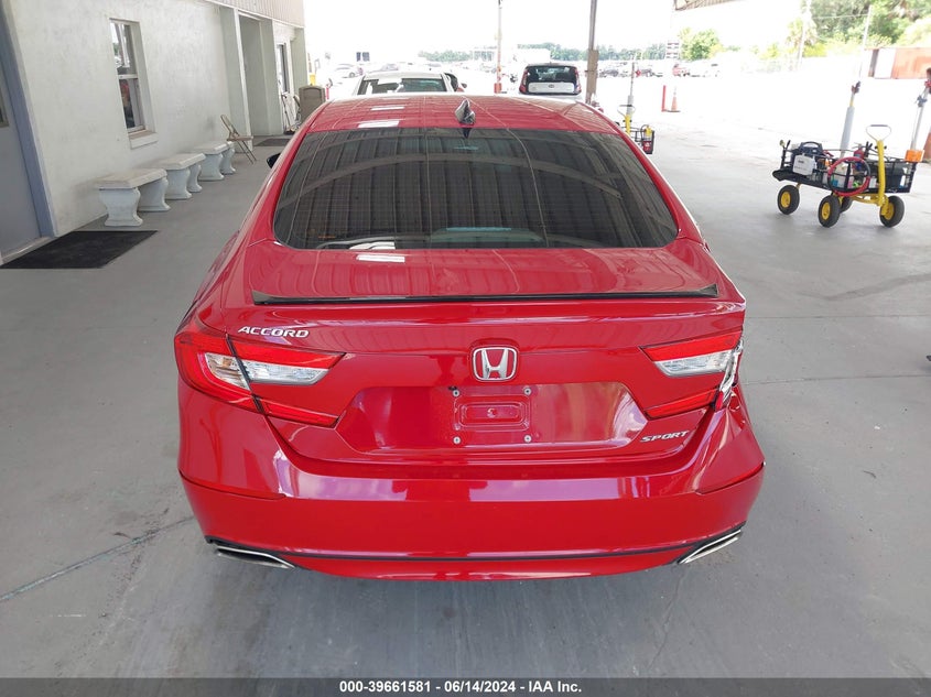 2021 Honda Accord Sport VIN: 1HGCV1F36MA101485 Lot: 39661581