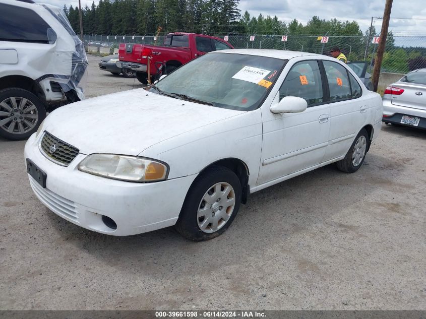 2002 Nissan Sentra Gxe VIN: 3N1CB51D52L582868 Lot: 39661598