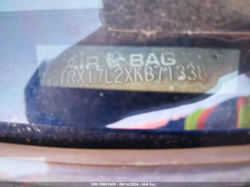 1999 Ford F-150 Lariat/Xl/Xlt VIN: 1FTRX17L2XKB71338 Lot: 39661608