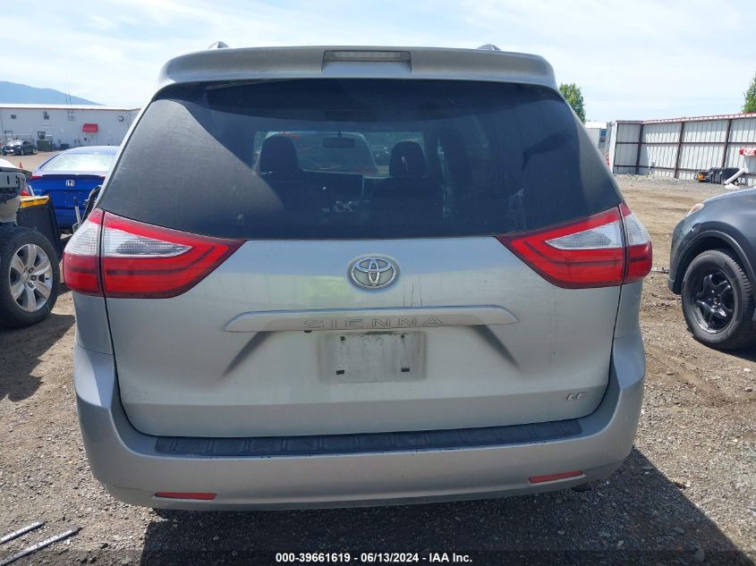 2017 Toyota Sienna Le 8 Passenger VIN: 5TDKZ3DCXHS837562 Lot: 39661619