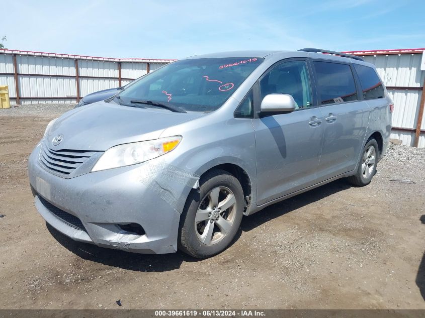 VIN 5TDKZ3DCXHS837562 2017 TOYOTA SIENNA LE 8 PASSENGER