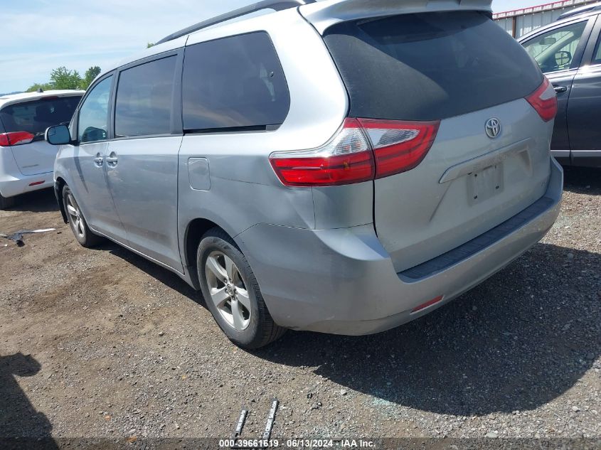 2017 Toyota Sienna Le 8 Passenger VIN: 5TDKZ3DCXHS837562 Lot: 39661619