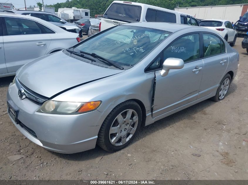 2008 Honda Civic Lx VIN: 2HGFA16518H317567 Lot: 39661621