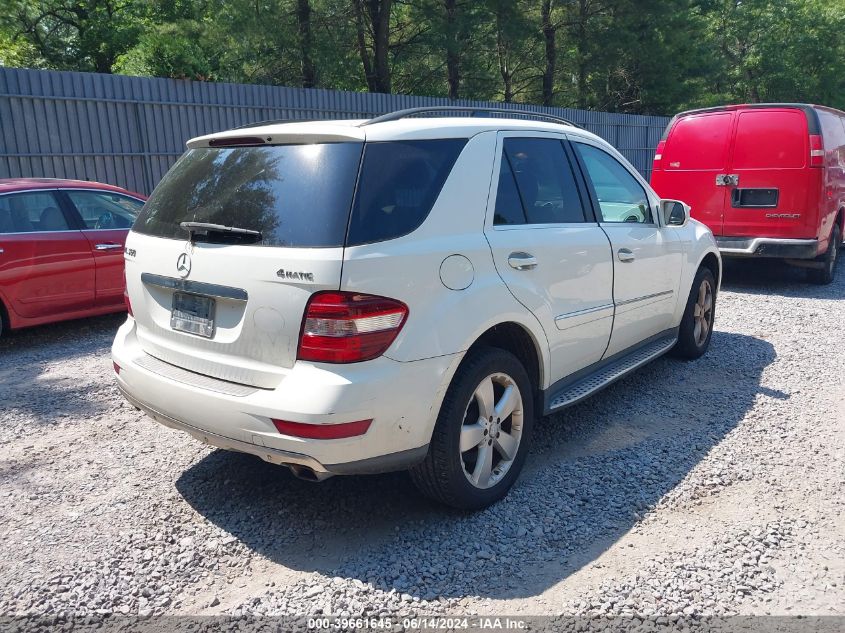 2010 Mercedes-Benz Ml 350 4Matic VIN: 4JGBB8GB5AA615305 Lot: 39661645