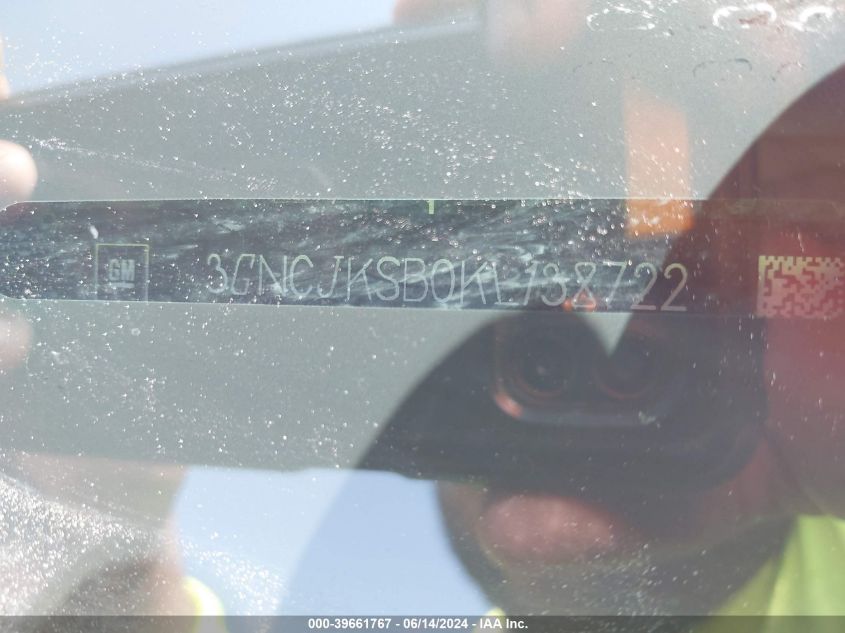 2019 Chevrolet Trax Ls VIN: 3GNCJKSB0KL138722 Lot: 39661767