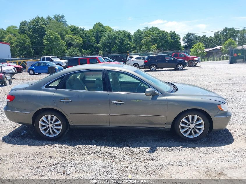 2007 Hyundai Azera Limited/Se VIN: KMHFC46F77A172823 Lot: 39661775