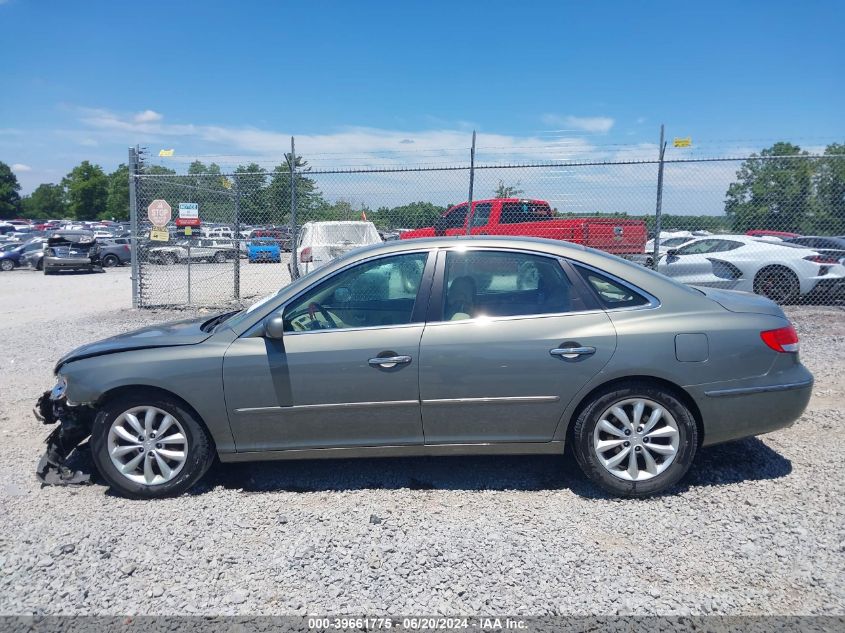 2007 Hyundai Azera Limited/Se VIN: KMHFC46F77A172823 Lot: 39661775