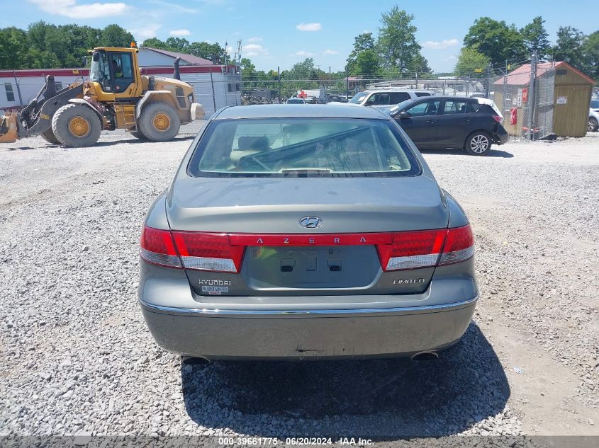 2007 Hyundai Azera Limited/Se VIN: KMHFC46F77A172823 Lot: 39661775