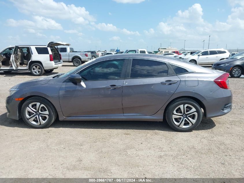 2018 Honda Civic Lx VIN: 19XFC2F55JE018258 Lot: 39661787