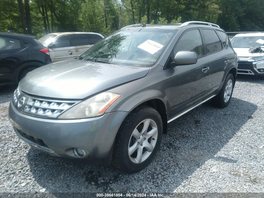 2006 Nissan Murano Se VIN: JN8AZ08W96W539987 Lot: 39661804