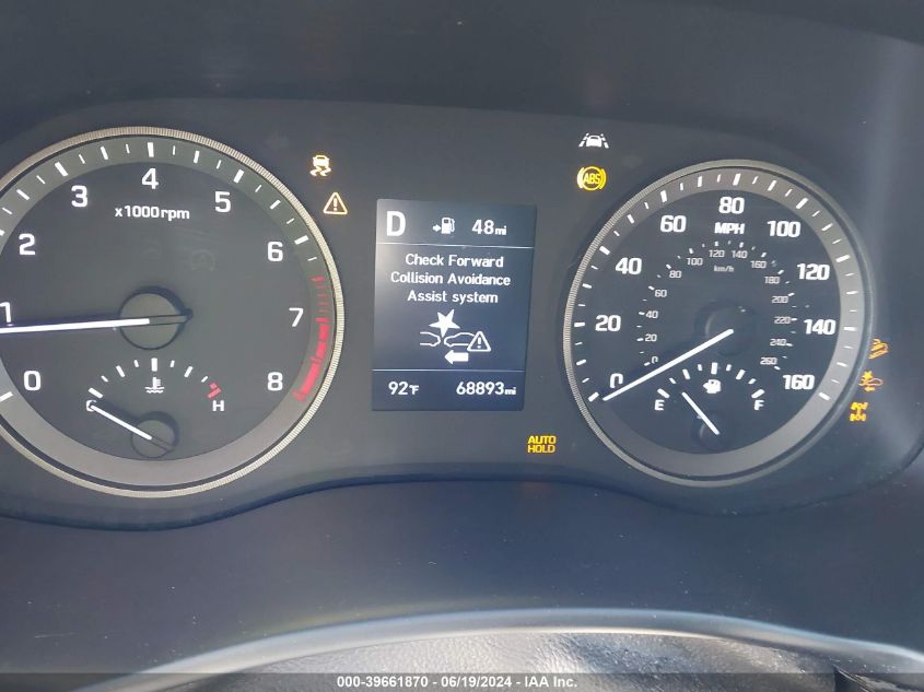 2019 Hyundai Tucson Se VIN: KM8J2CA43KU883276 Lot: 39661870