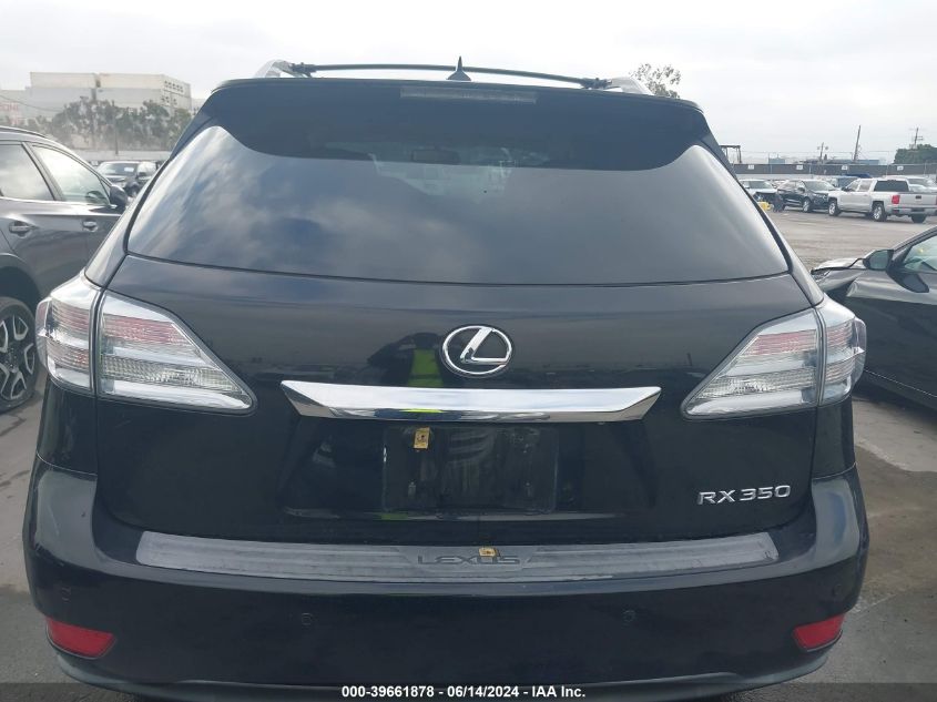 2011 Lexus Rx 350 VIN: 2T2BK1BAXBC096674 Lot: 39661878