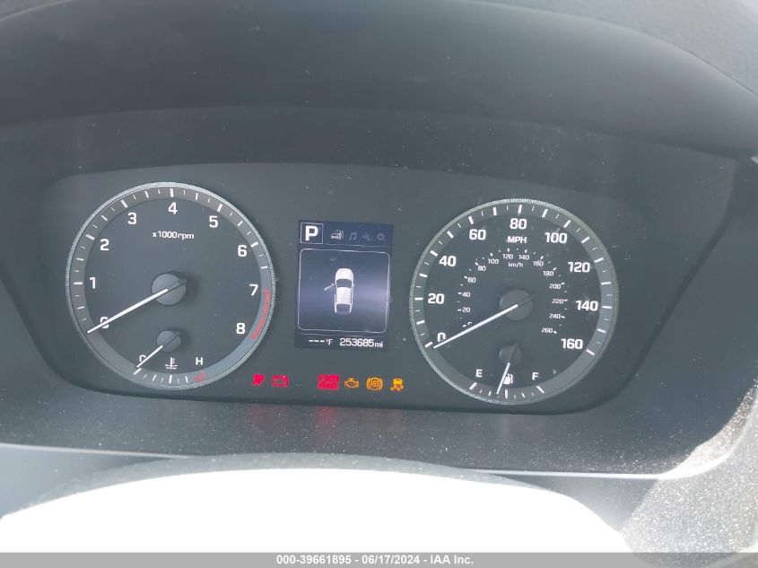 2017 Hyundai Sonata Se VIN: 5NPE24AF7HH578265 Lot: 39661895