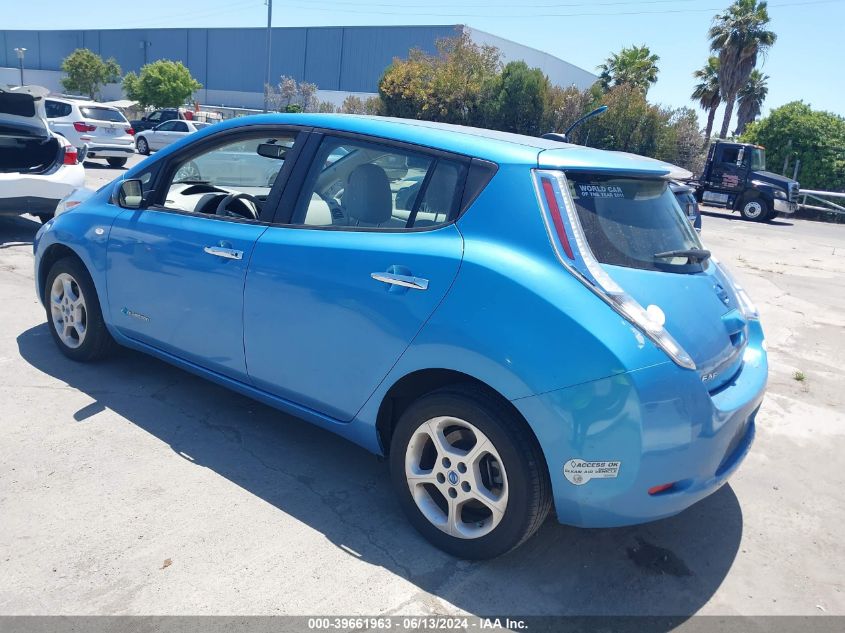 2011 Nissan Leaf Sl VIN: JN1AZ0CP2BT007782 Lot: 39661963