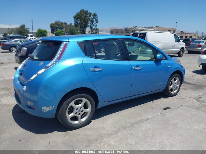 2011 Nissan Leaf Sl VIN: JN1AZ0CP2BT007782 Lot: 39661963