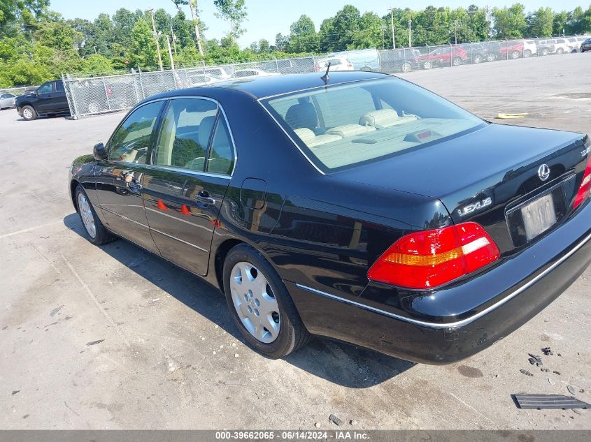 2002 Lexus Ls 430 VIN: JTHBN30F120088977 Lot: 39662065