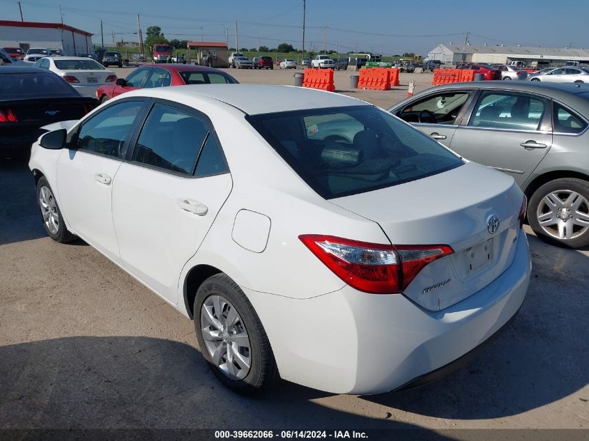 2015 Toyota Corolla Le VIN: 5YFBURHE6FP210781 Lot: 39662066