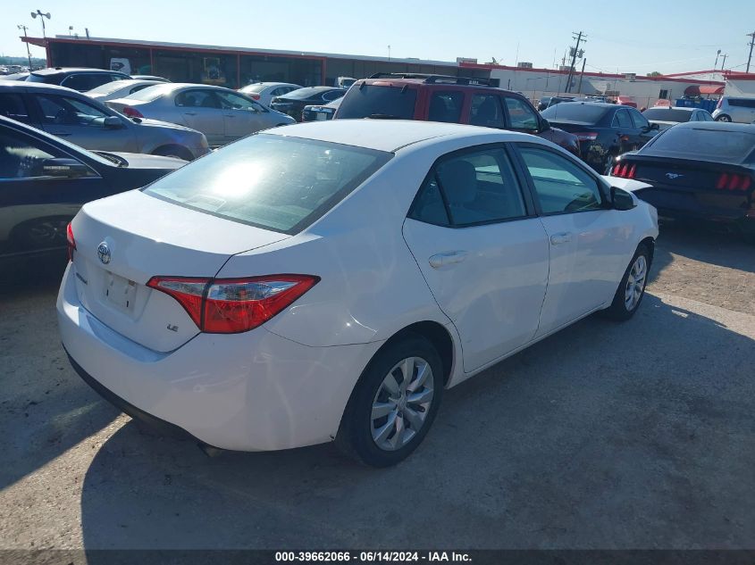 2015 Toyota Corolla Le VIN: 5YFBURHE6FP210781 Lot: 39662066