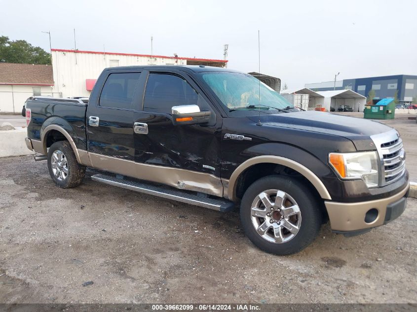 2013 Ford F-150 Lariat VIN: 1FTFW1CT8DFC47290 Lot: 39662099