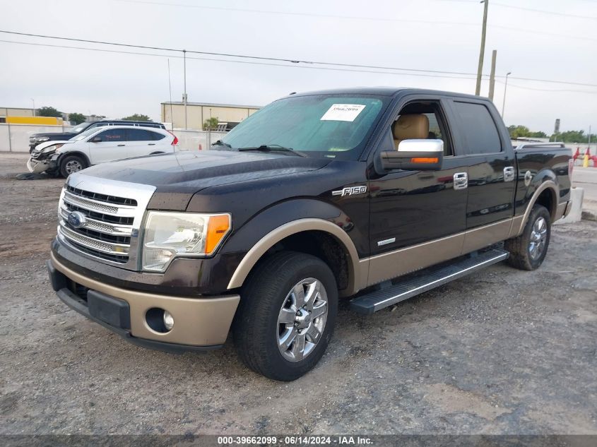 2013 Ford F-150 Lariat VIN: 1FTFW1CT8DFC47290 Lot: 39662099