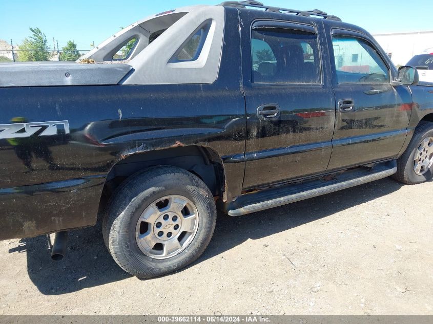 2003 Chevrolet Avalanche 1500 VIN: 3GNEK13T53G222486 Lot: 39662114