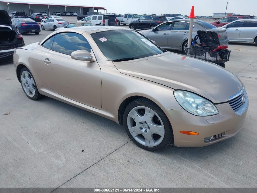 2002 Lexus Sc 430 VIN: JTHFN48Y420001084 Lot: 39662121