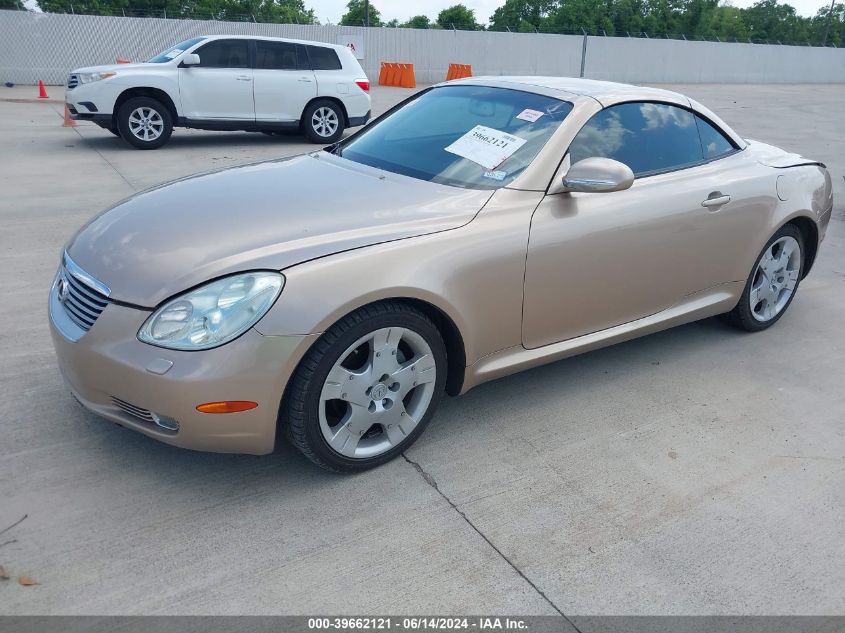 2002 Lexus Sc 430 VIN: JTHFN48Y420001084 Lot: 39662121